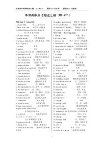 译林牛津版高中英语词组总汇(中英互译版)