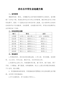 学生会组建方案