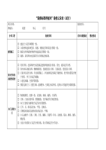 “装修标准样板间”验收记录表