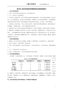 儿童口腔医学重点总结