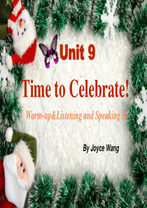 职专 Book1 Unit 9 Time to Celebrate