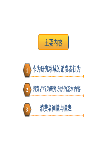 消费者的研究方法简介