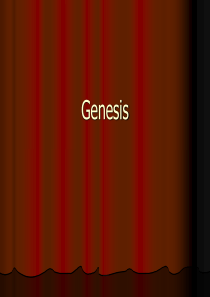 Genesis 圣经文学 课件