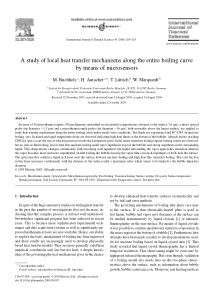 A study of local heat transfer mechanisms along th