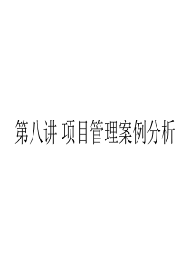 项目管理案例分析