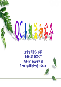 QC小组活动实务