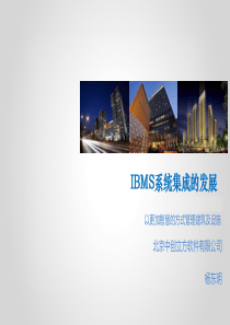 9 中创立方--发言稿---IBMS系统集成的发展