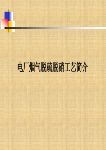 火电厂及燃煤电厂烟气脱硫脱硝技术ppt