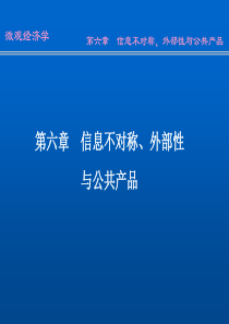 第八章_信息不对称、外部性与公共产品