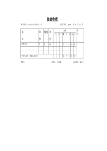 收款收据格式范本