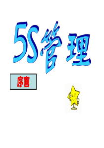 5S管理 演示文稿