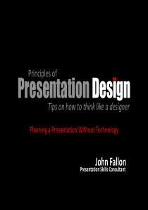 国外精美PPT教程 principlesofpresentationdesign-planningw