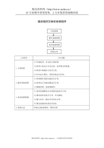 酒店程控交换机检修程序