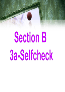 最新2013年秋人教版英语八年级上unit2 Section B 2a-self check