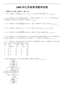 2008年江苏省高考数学试卷加详细解析