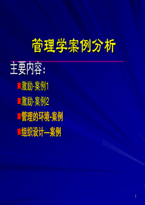 管理学案例分析