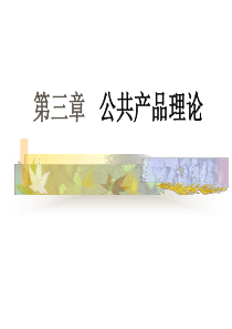 第三章_公共产品理论