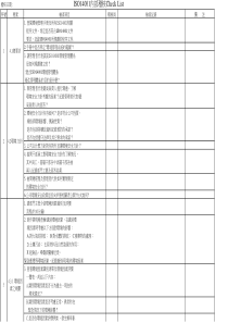 ISO14001 内部稽核查检表