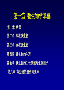 环境微生物学 第一章 病毒