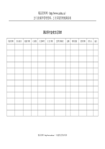 酒店预付金收交记录单