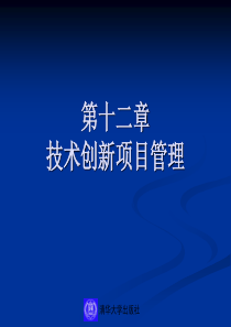 12 第十二章  技术创新项目管理