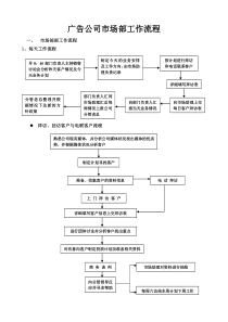 广告公司市场部工作流程