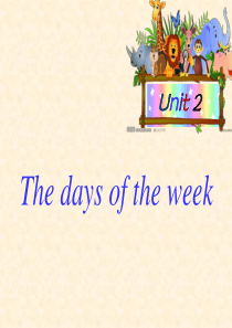 外研版Join-in三下Unit2The-days-of-the-week