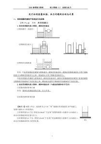 上海市初三物理复习  压强与压力