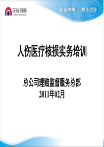 车险人伤医疗核损培训(2011)