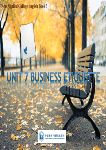 Unit 7 Business Etiquette