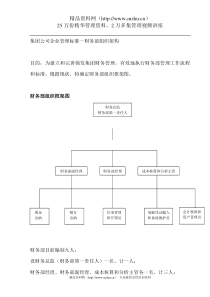 集团公司企业管理标准--财务部组织架构（DOC 72页）