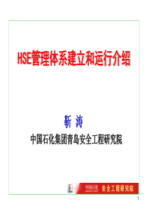 HSE管理体系建立和运行介绍