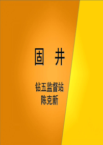 固井标准操作