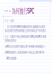 SPC推行的资料