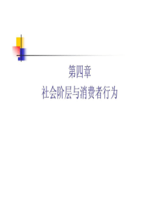 第四章社会阶层与消费者行为_图文.ppt