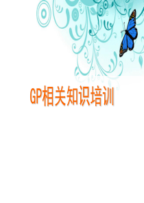 GP相关知识培训解析