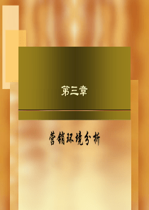 chapter3-营销环境分析