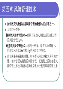 第五章 风险管理技术