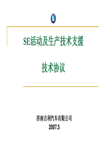 SE活动及生产技术支援技术合同