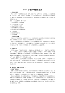 Casio 手表网络营销方案