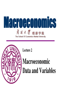 Lecture 2 The Macroeconomic Data and Variables(宏观经