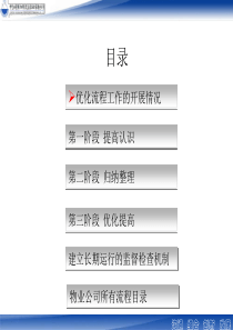 物业酒店管理公司流程优化工作汇报