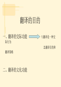 翻译概论翻译的目的之交际