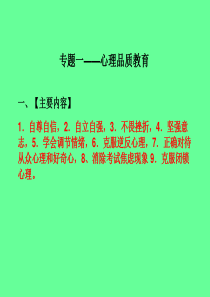 中考政治专题复习