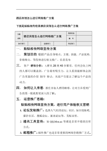 8酒店宾馆怎么进行网络推广方案