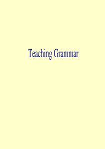 Teaching Grammar 语法教学