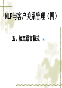 NLP与客户关系管理(四)