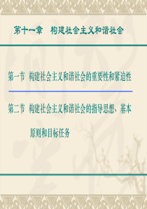 构建社会主义和谐社会讲座课件