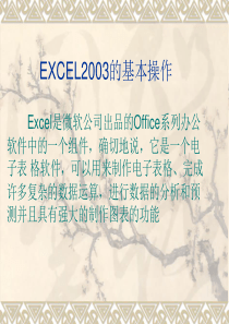 excel2003培训资料