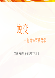 2017学年度体育组工作汇报定稿